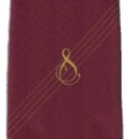 Krawatte  stil. Notenschlüssel Linien