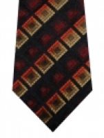 Modische Krawatte aus reiner Seide, raute orange