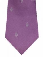 Krawatte vNotenschlüssel flieder