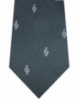 Krawatte vNotenschlüssel antrazit